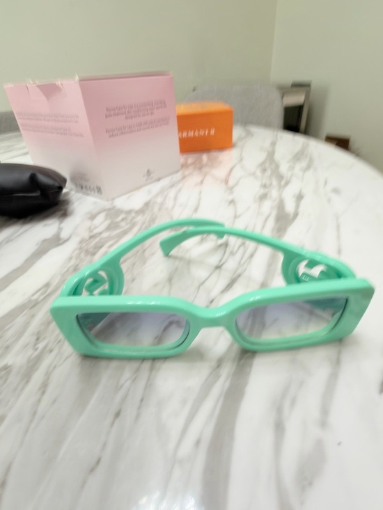 Mint Green Rectangular Sunglasses main image 7